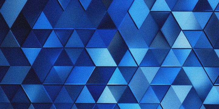 an abstract architectural detail showcasing a repeating geometric pattern of triangular panels in varying shades of blue high quality professional detailed