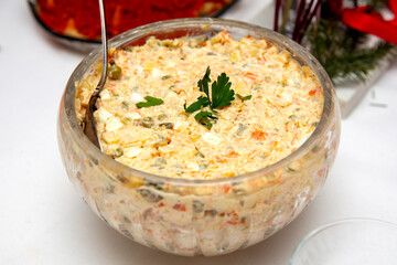 Sałatka warzywna przygotowana na święta wielkanocne © hunter76