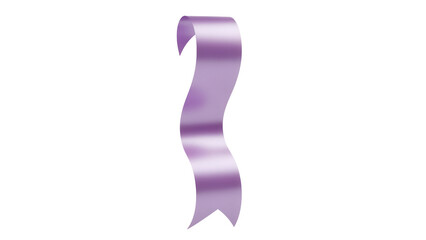 Elegant lavender ribbon PNG isolated on transparent background, decorative element for gift wrapping and celebratory designs