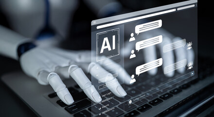 A generative AI assistant showcases its conversational abilities through a chatbot interface. This technology provides automated customer support and user assistance on a digital platform. Fermion