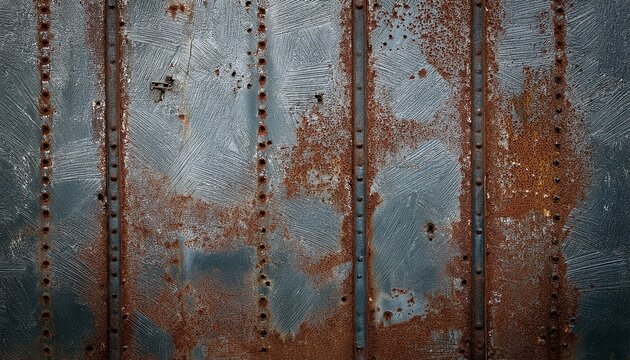close up texture of weathered rusted metal surface showing intricate details grey scratched