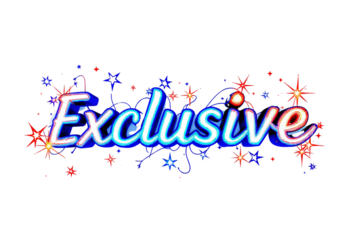 3D Exclusive Text Effect Isolated On White Background