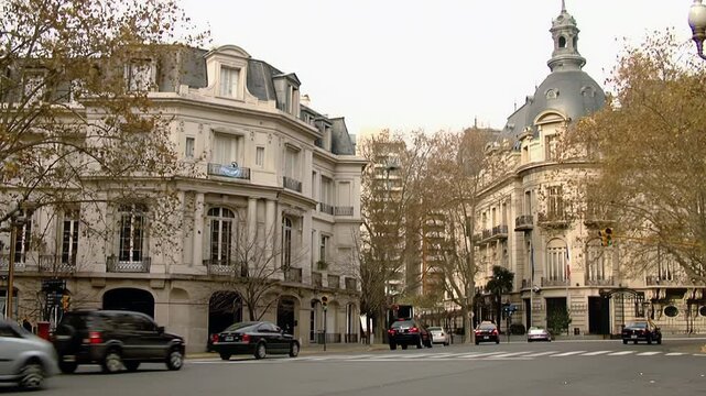 French Embassy Palacio Ortiz Basualdo, Recoleta, Buenos Aires, Argentina - 4K