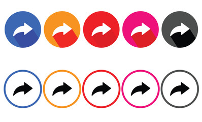 Share arrow icon vector eps10.