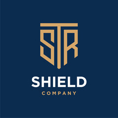 Initial Letter STR Monogram Logo Template Design