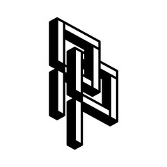 Initial Letter PP Logo Design Template