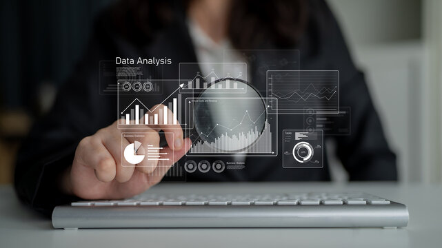 Business data analysis dashboard showing charts, statistics, and performance metrics for decision-making, revenue tracking, and strategic planning in organizations Latch - Powered by Adobe