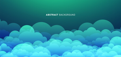 Digital technology banner green blue background concept, cyber technology circuit, abstract tech, innovation future data, internet network, Ai big data, futuristic wifi connection illustration concept