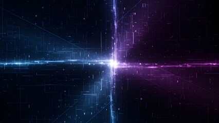 Futuristic abstract dark digital background with glowing neon geometric lines flowing textures high-resolution modern cyber design immersive technology aesthetic artistic composition