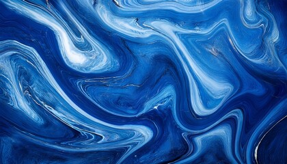 Obraz premium Abstract Blue Marble Texture Background Design
