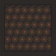 Abstract pixelated pattern with dark background and orange accents