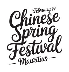 Obraz premium Chinese Spring Festival Celebration in Mauritius