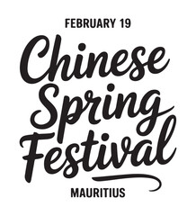 Obraz premium Chinese Spring Festival Celebration in Mauritius