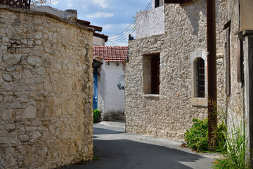 A street in the traditional village of Lania in Cyprus