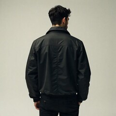 Man in Dark Jacket Outdoor Portrait