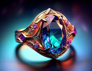 colorful gemstone ring