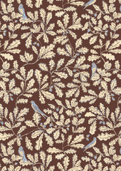 Leaf_floral_nature_bird_acorn_autumn