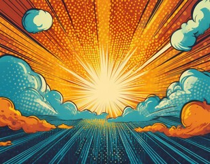 vintage retro comics boom explosion crash bang cover book design with light and dots can be used for decoration or graphics graphic art