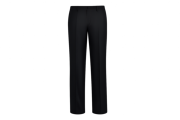 Elegant black formal pants for professional style transparent background.