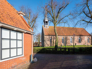 Medieval chrurch in Niehove, Groningen province, The Netherlands