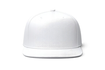 Fototapeta premium White Snapback Hat Isolated on transparent background product shot