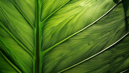 lush green leaf with smooth texture