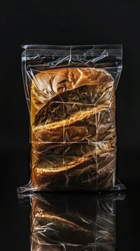 Video A loaf of bread sits on a table, ready to be used or served