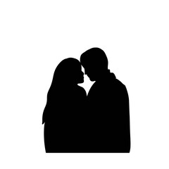 silhouette of a couple