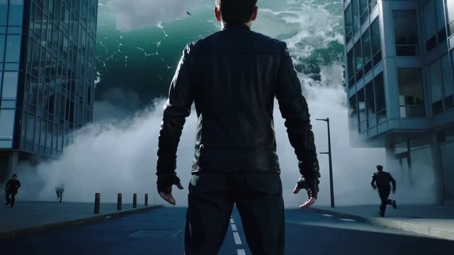 Homme face au tsunami urbain