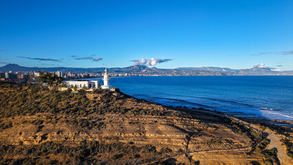 Faro Cabo de las Huertas , Alicante, Valencia, Espa&ntilde;a