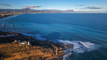 Faro Cabo de las Huertas , Alicante, Valencia, Espa&ntilde;a