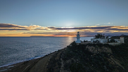 Faro Cabo de las Huertas , Alicante, Valencia, Espa&ntilde;a