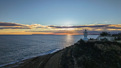 Faro Cabo de las Huertas , Alicante, Valencia, Espa&ntilde;a