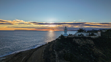 Faro Cabo de las Huertas , Alicante, Valencia, Espa&ntilde;a