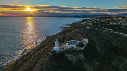Faro Cabo de las Huertas , Alicante, Valencia, Espa&ntilde;a