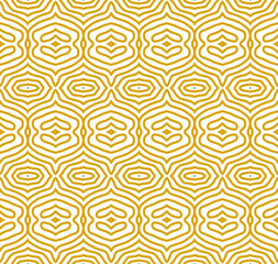yellow and white abstract geometric seamless pattern background, repeatable motif for fabric and wallpaper design illustration