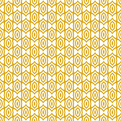 yellow and white abstract geometric seamless pattern background, repeatable motif for fabric and wallpaper design illustration