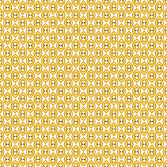 yellow and white abstract geometric seamless pattern background, repeatable motif for fabric and wallpaper design illustration
