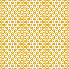 yellow and white abstract geometric seamless pattern background, repeatable motif for fabric and wallpaper design illustration