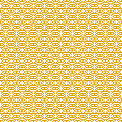 yellow and white abstract geometric seamless pattern background, repeatable motif for fabric and wallpaper design illustration