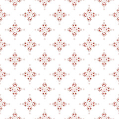 green and red abstract geometric seamless ethnic pattern background, repeatable motif for fabric and wallpaper design illustration