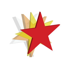 Obraz premium Star icon design template