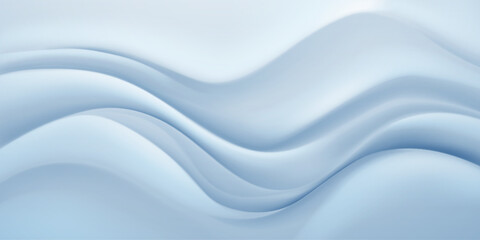 Smooth, flowing waves in a light blue, abstract background with subtle shading and gradient effects.