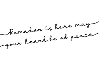 Inspirational Ramadan Quote in Elegant Handwritten Script