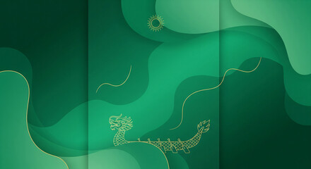 Dragon boat festival abstract vector illustration