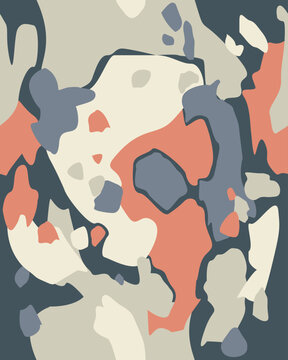 Vector seamless camo tiger stripe army fatigue pattern design