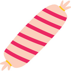 vector illustration of a pink candy