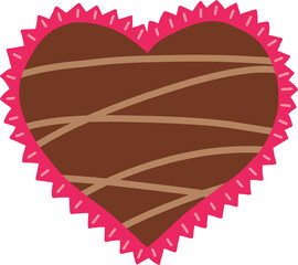 heart shaped chocolate