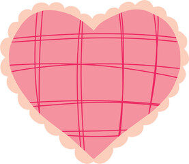 pink heart chocolate