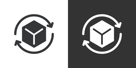 Product Cycle icon. Solid glyph series icon